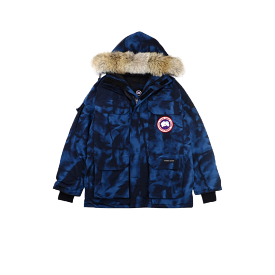 08 CANADA GOOSE EXPEDITION PARKA BLUE ABSTRACT CAMO