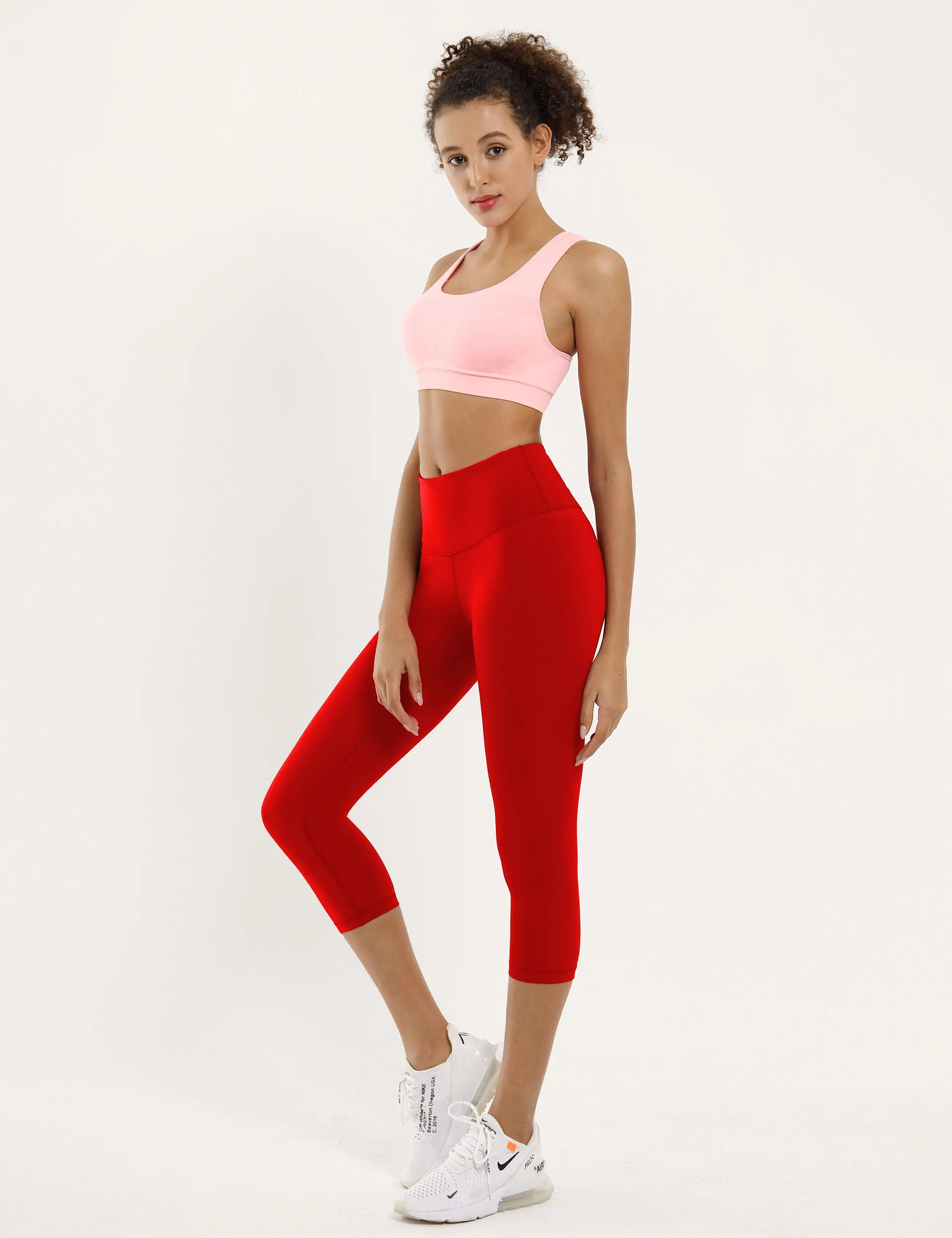 19 High Waist Crop Tight Capris scarlet_yogastudio