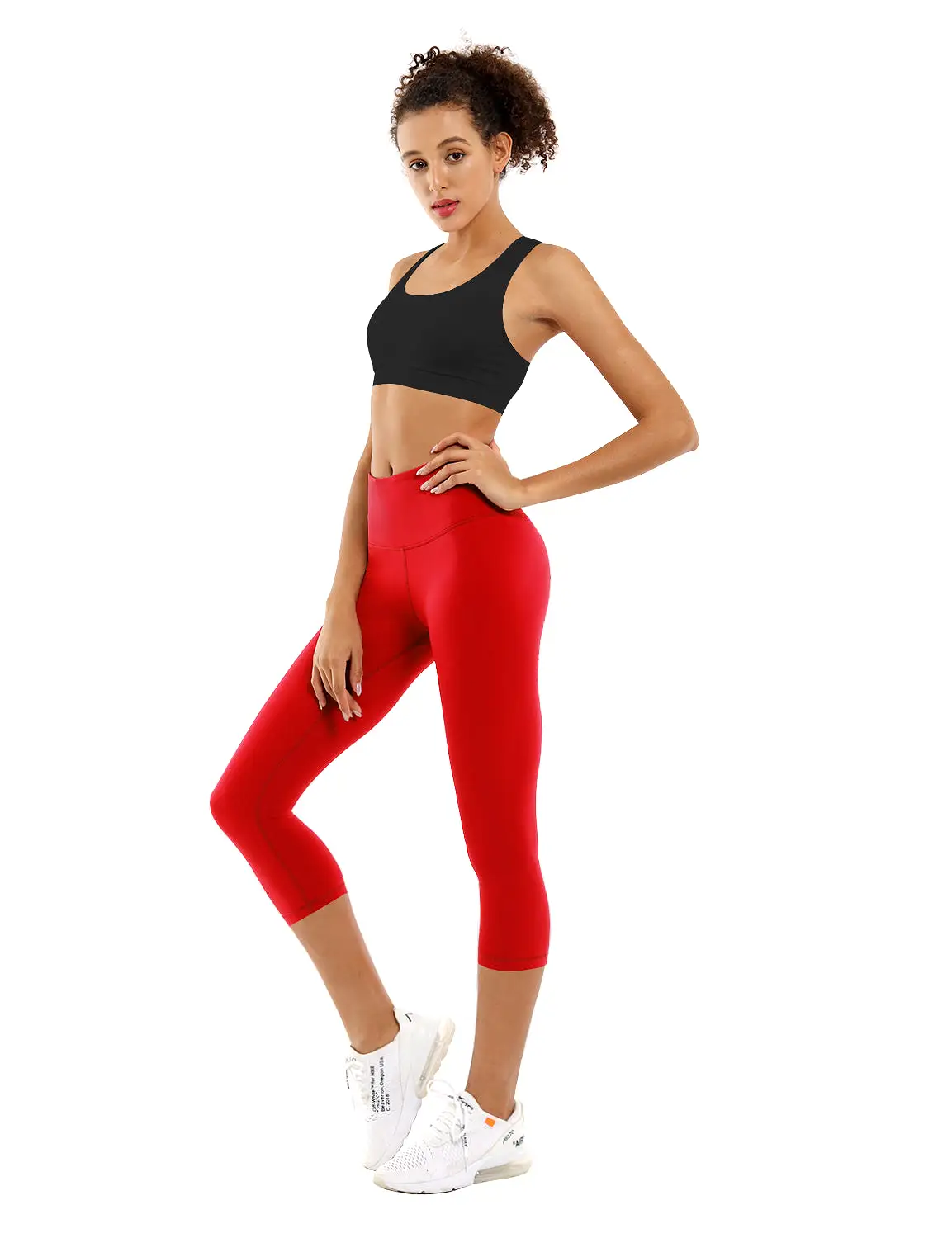 19 High Waist Crop Tight Capris scarlet_yogastudio