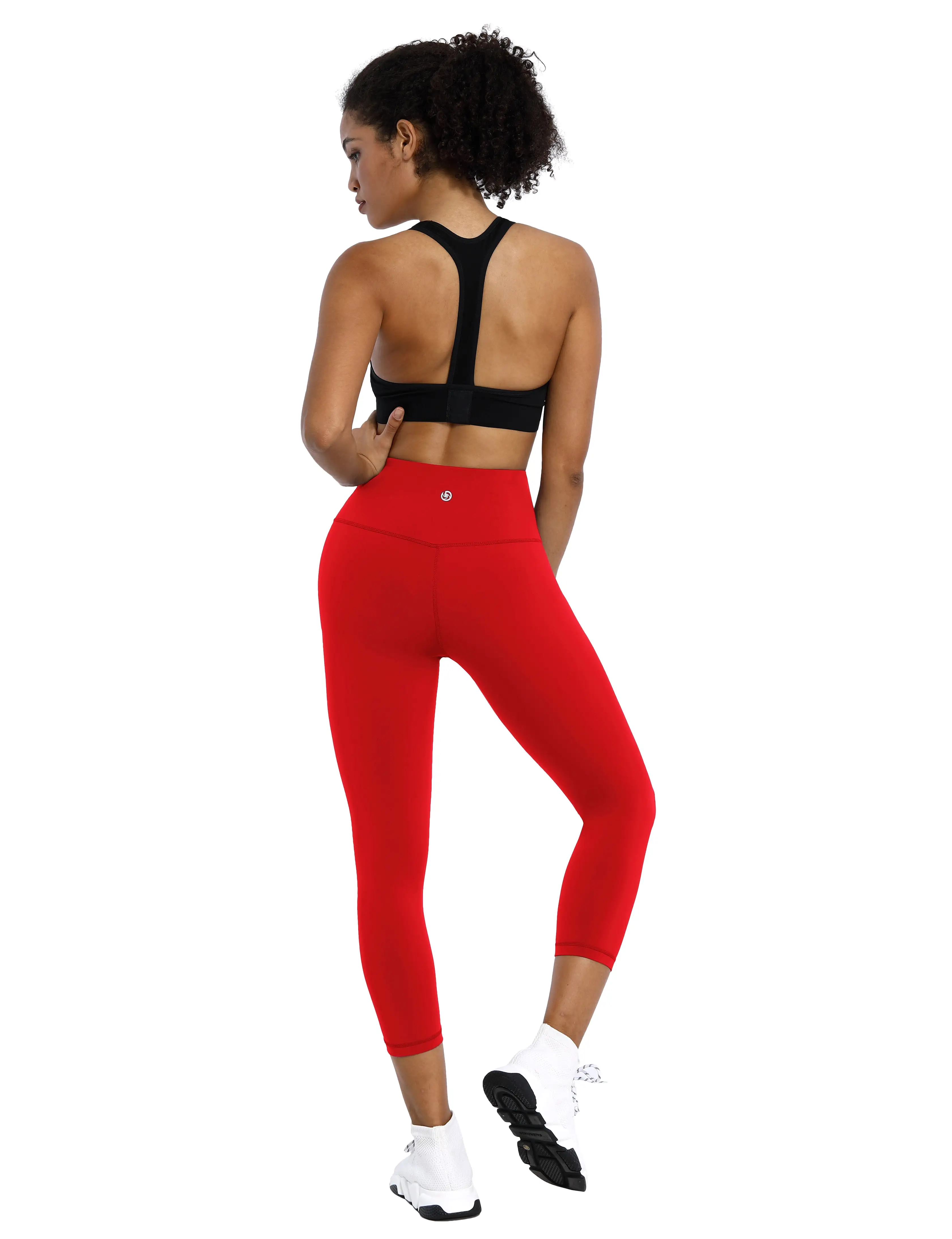 19 High Waist Crop Tight Capris scarlet_yogastudio