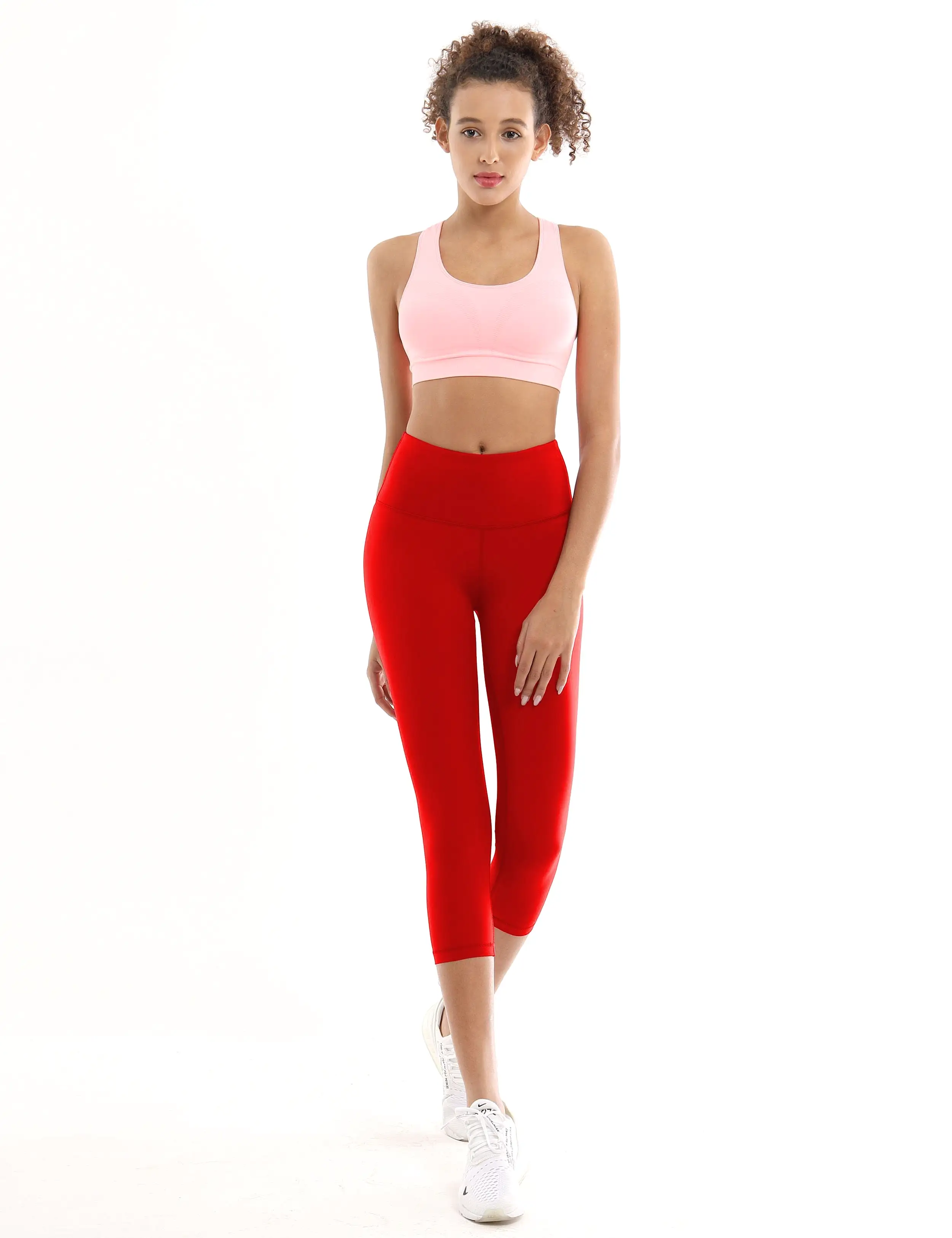 19 High Waist Crop Tight Capris scarlet_yogastudio