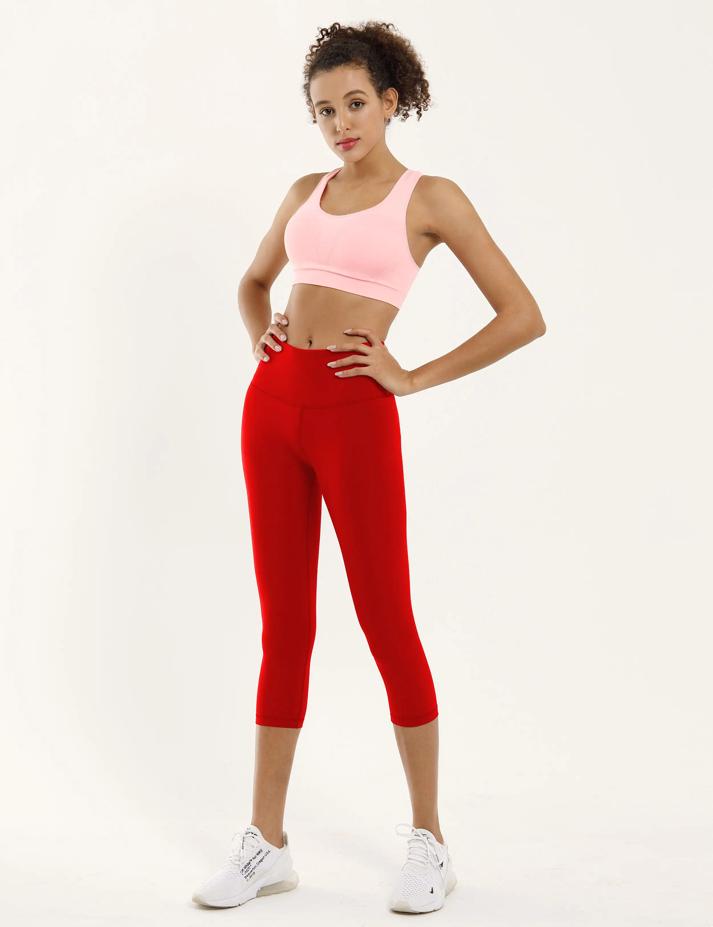 19 High Waist Crop Tight Capris scarlet_yogastudio