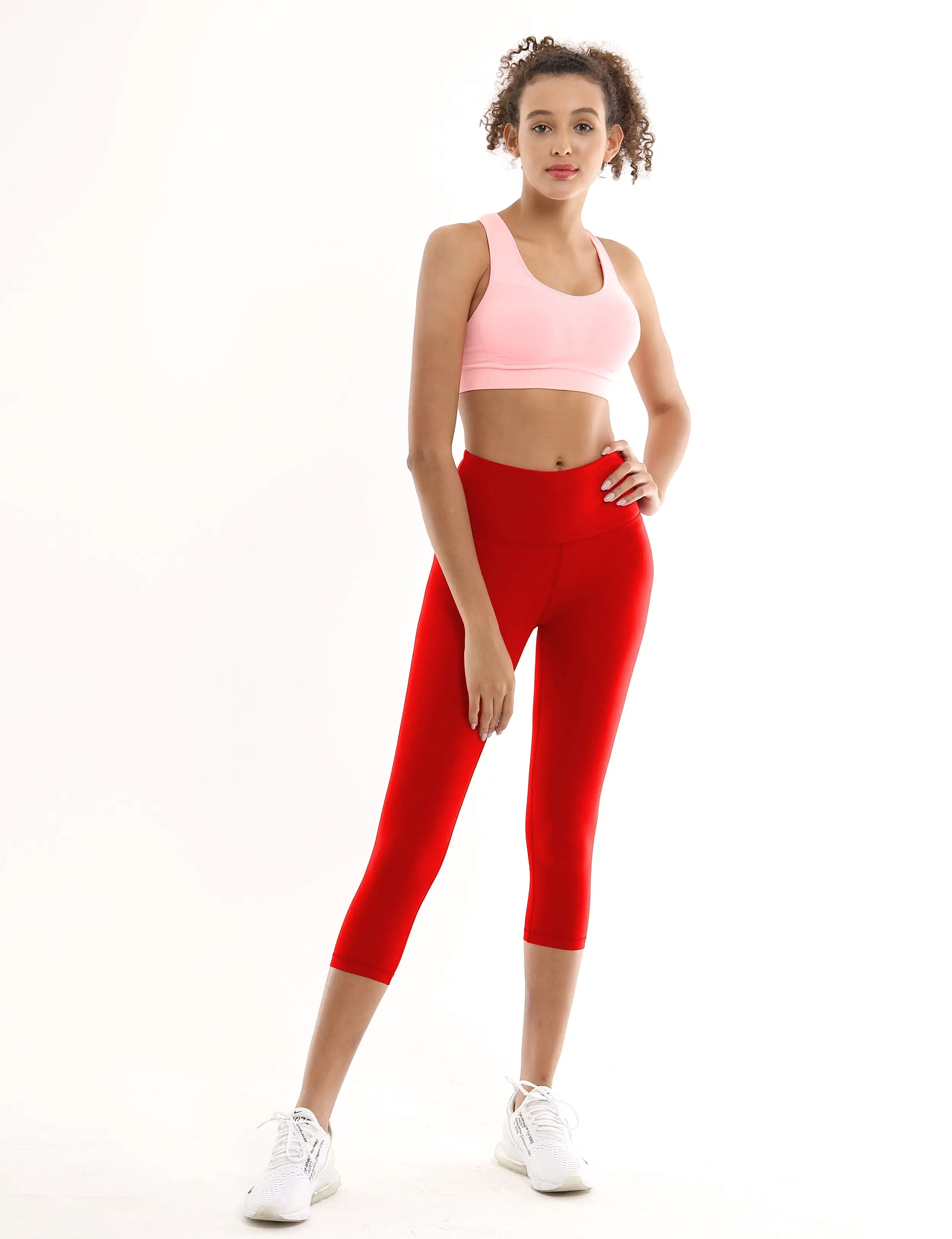 19 High Waist Crop Tight Capris scarlet_yogastudio