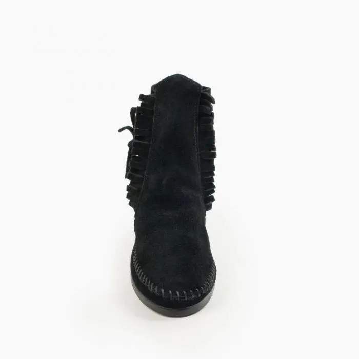  2 Button Hardsole Boot in Black  