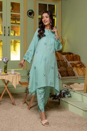 2-Pc Brosha Jequard Shirt With Brosha Tulip Shalwar CNP22-103