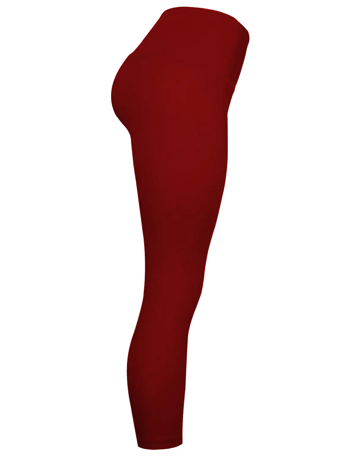 22 High Waist Crop Tight Capris cherryred_yogastudio