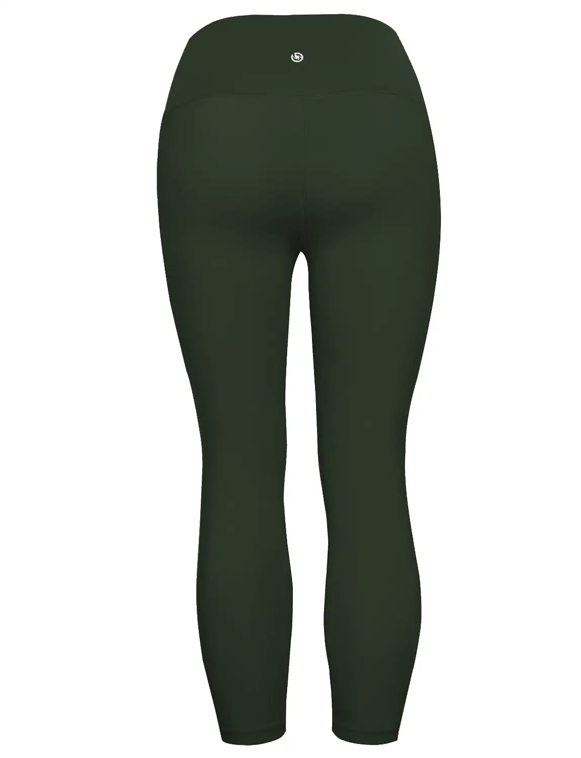 22 High Waist Crop Tight Capris olivegray_yogastudio