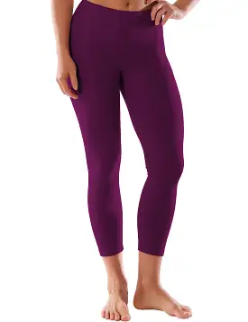 22 High Waist Crop Tight Capris plum_yogastudio