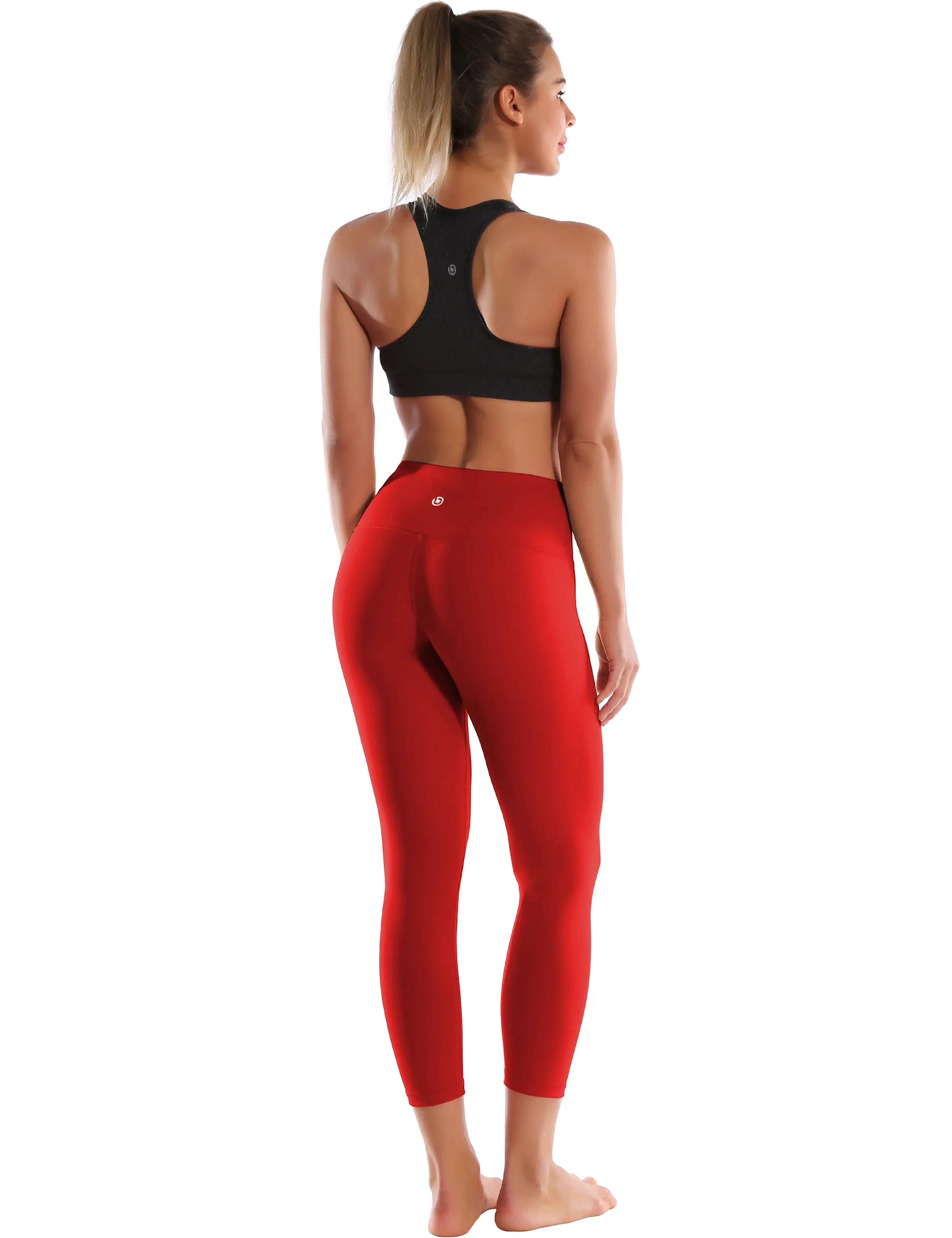 22 High Waist Crop Tight Capris scarlet_yogastudio