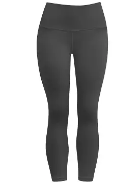 22 High Waist Crop Tight Capris shadowcharcoal_yogastudio