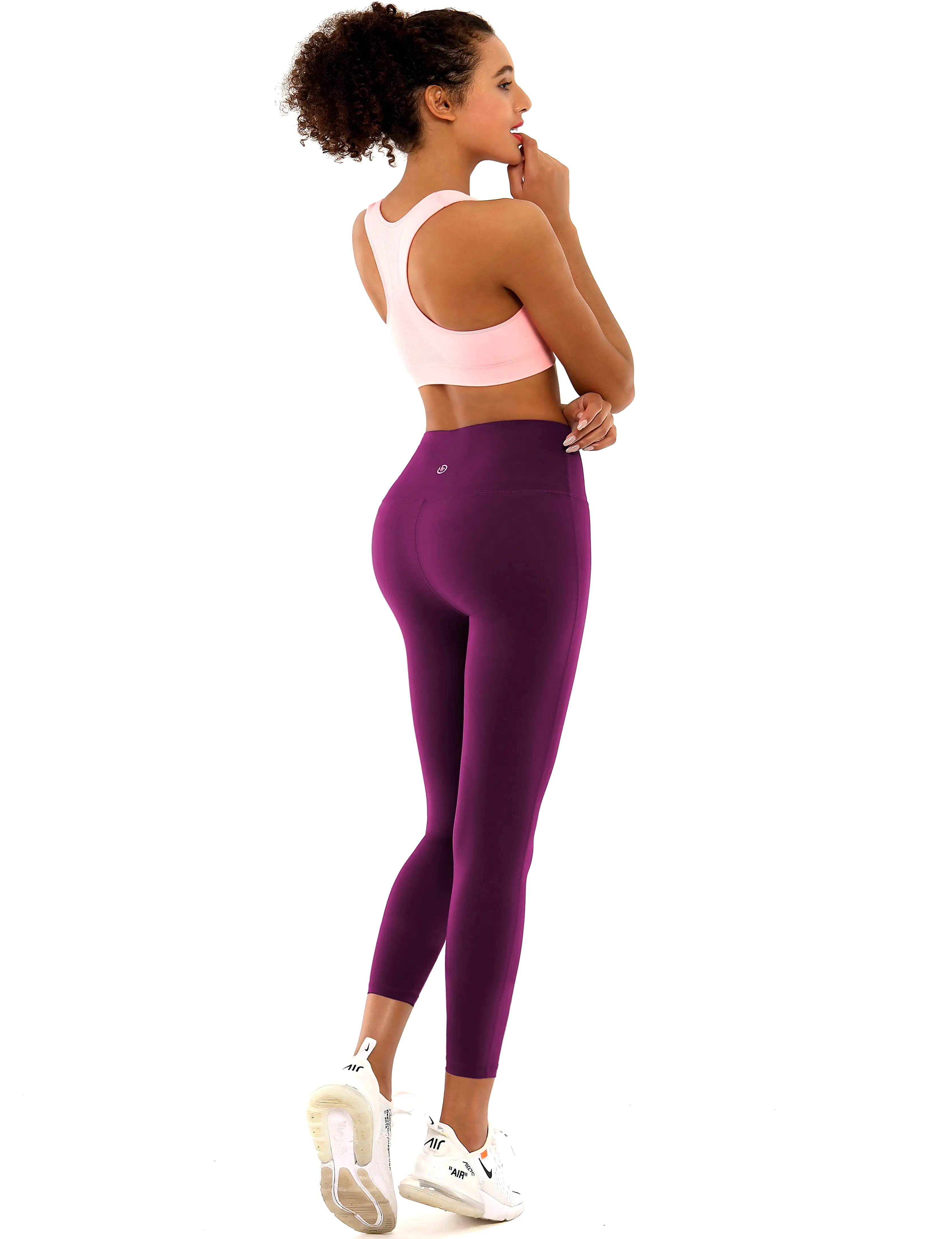 22 High Waist Side Line Capris grapevine_yogastudio