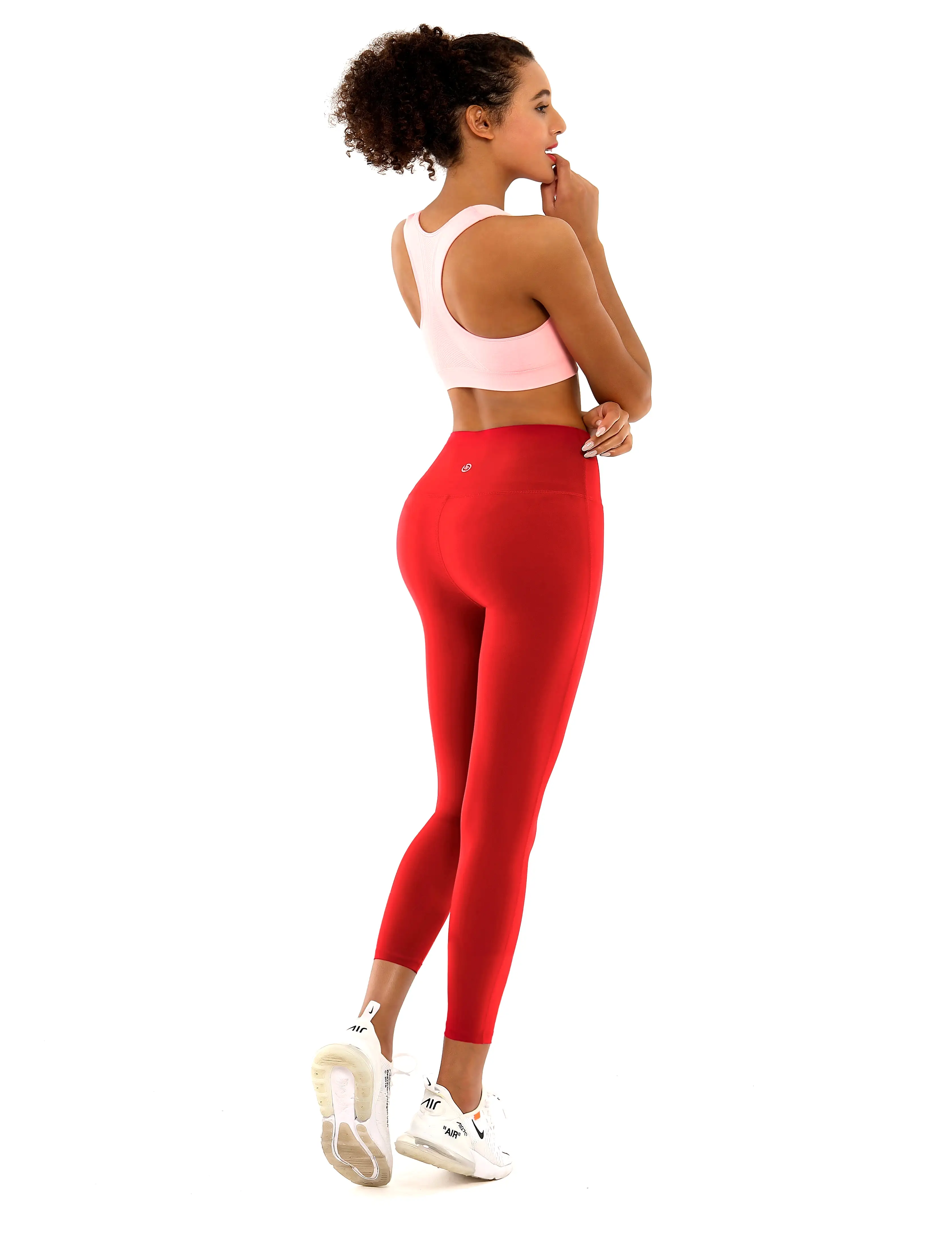 22 High Waist Side Line Capris scarlet_yogastudio