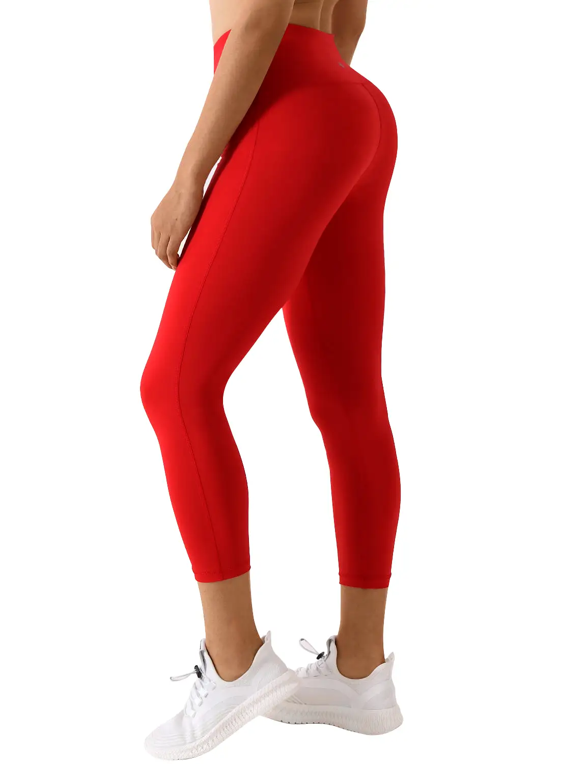 22 High Waist Side Line Capris scarlet_yogastudio