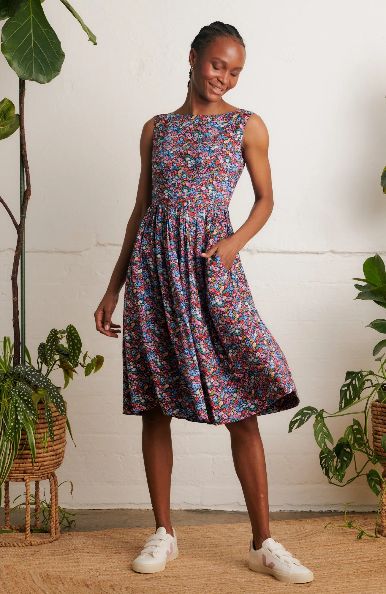 Abigail Summer Garden Floral Dress