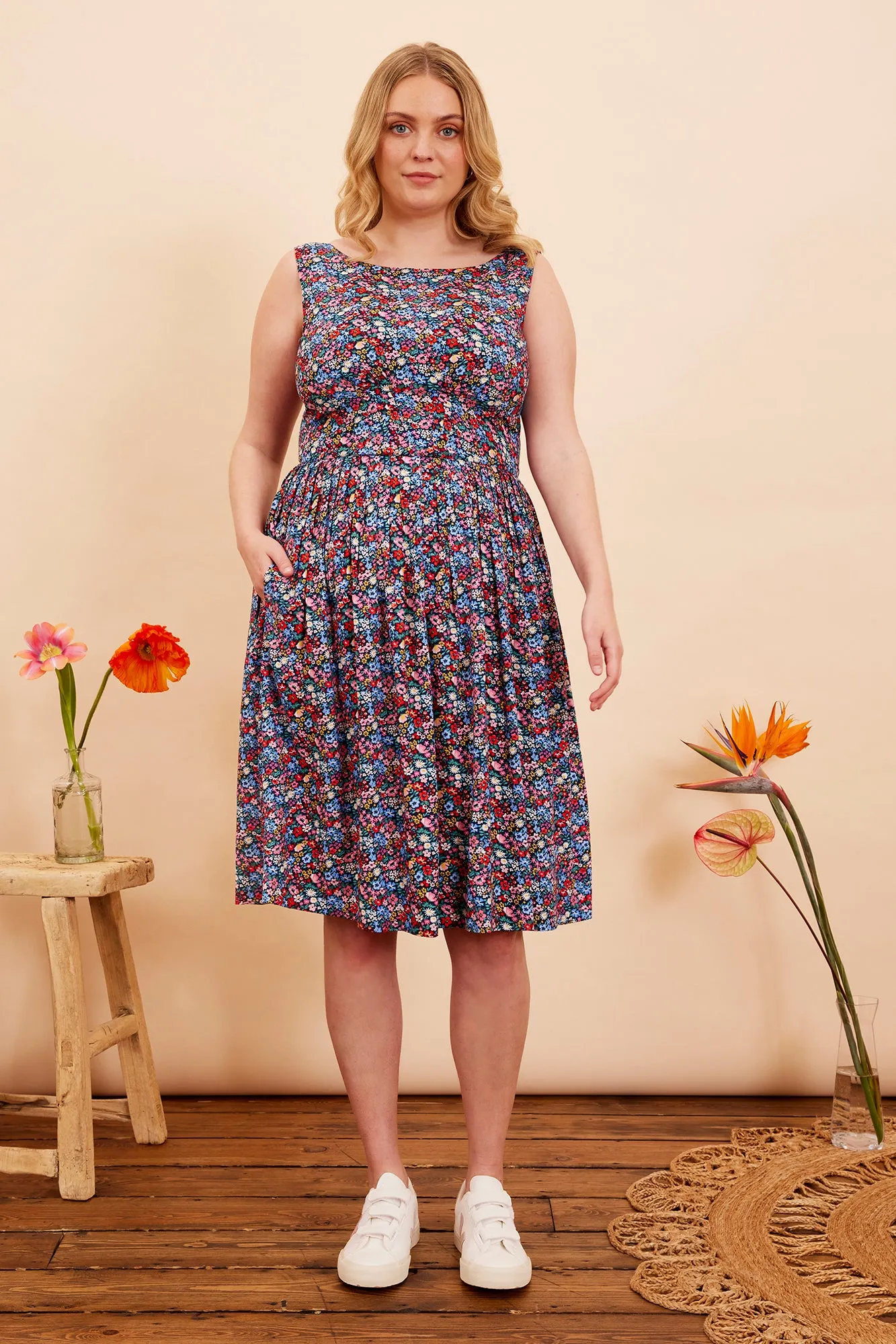 Abigail Summer Garden Floral Dress