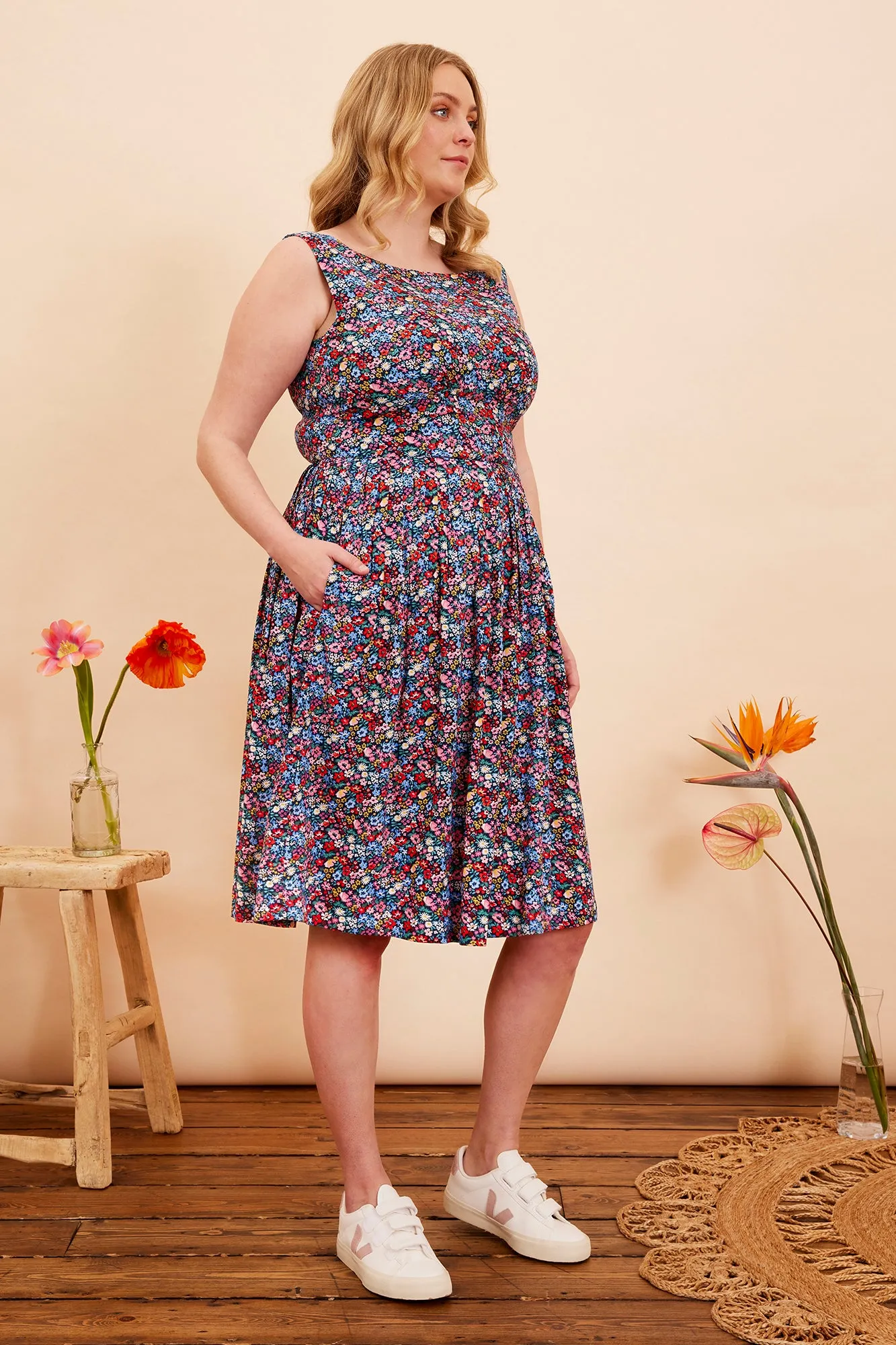 Abigail Summer Garden Floral Dress