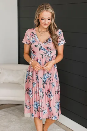 Ability To Love Floral Dress- Rose Pink