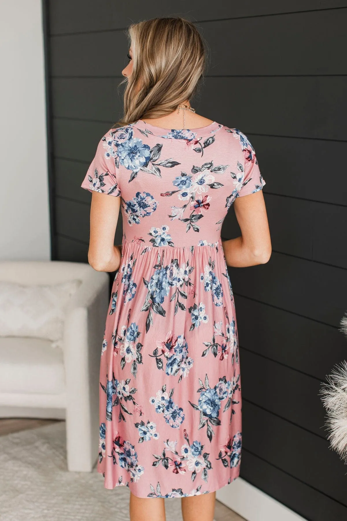 Ability To Love Floral Dress- Rose Pink