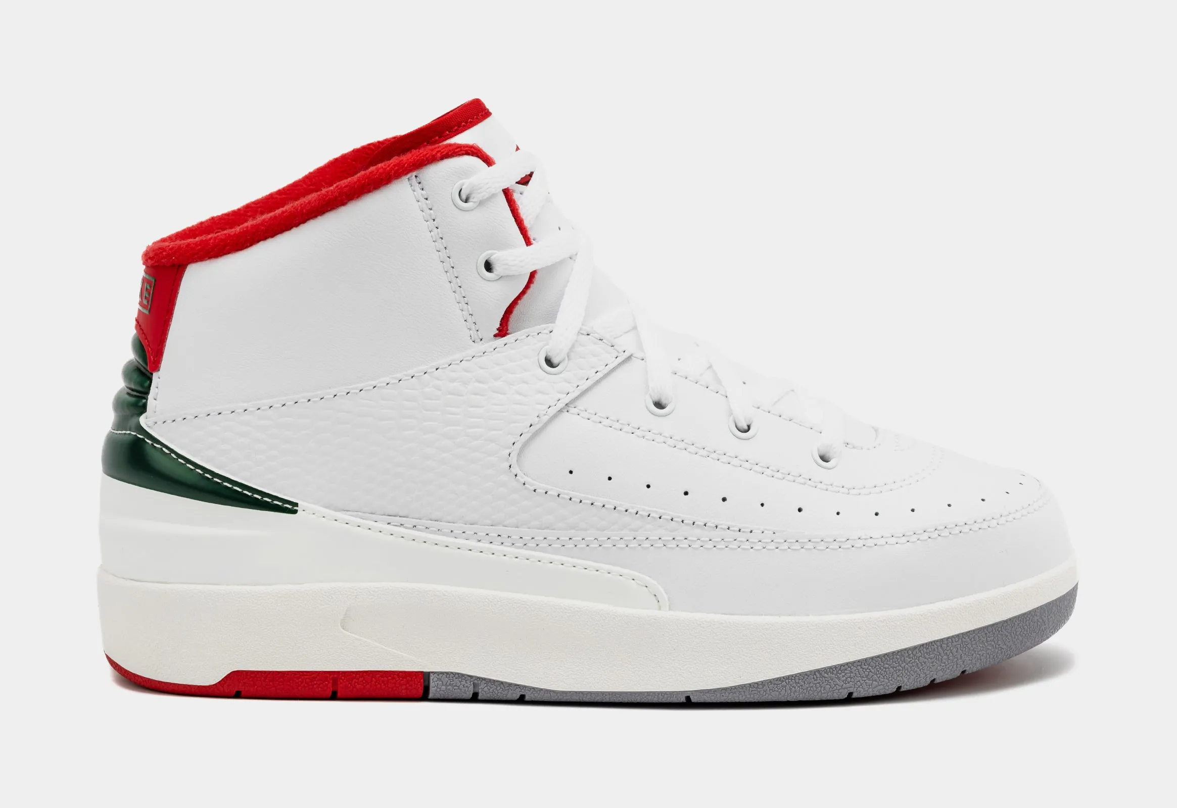 Air Jordan 2 Retro Italy Preschool Lifestyle Shoes (White/Fire Red) Free Shipping