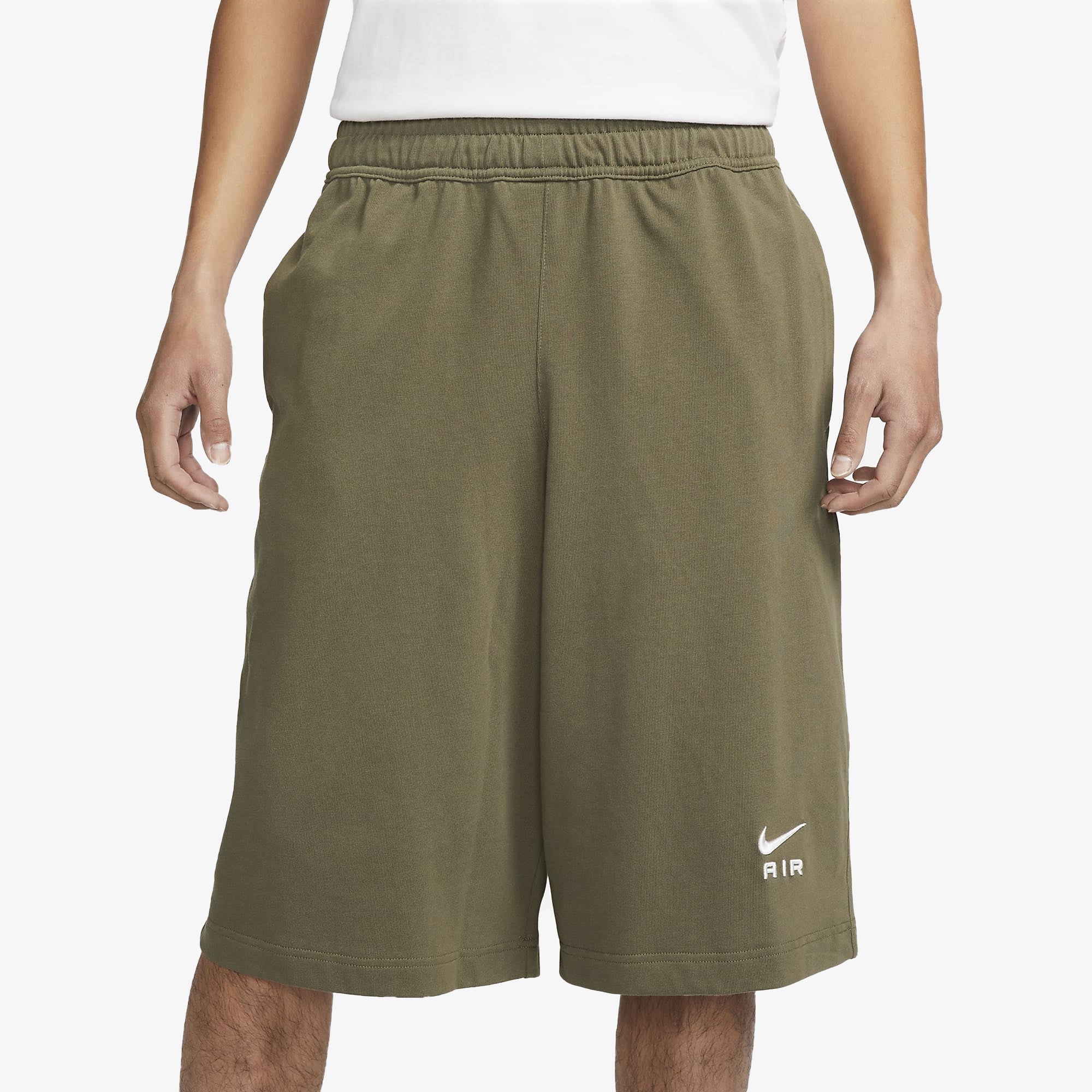 AIR OVERSIZED FLEECE SHORTS 'MEDIUM OLIVE/PHANTOM'