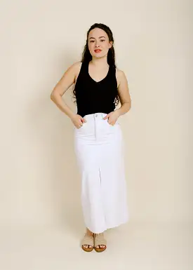 Alice Midi Skirt - White