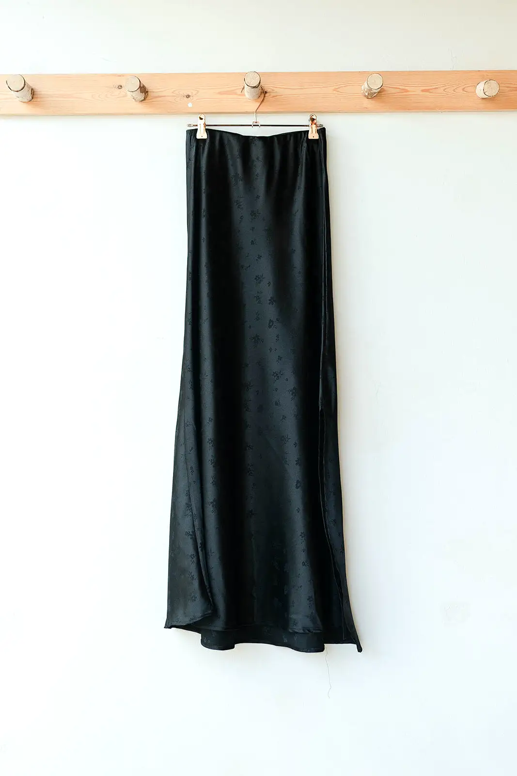 ashlen satin midi skirt