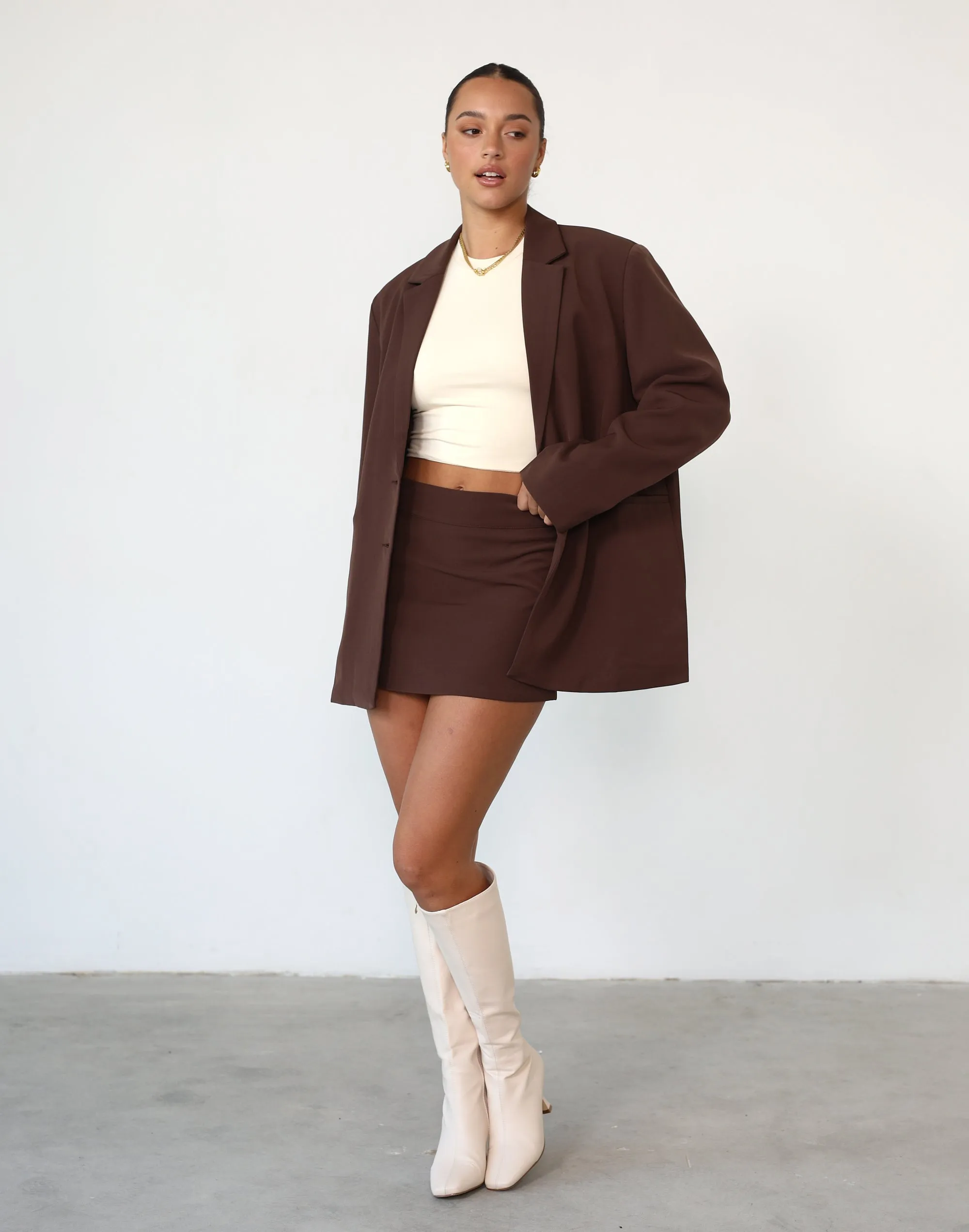 Ashwood Mini Skirt (Cocoa)