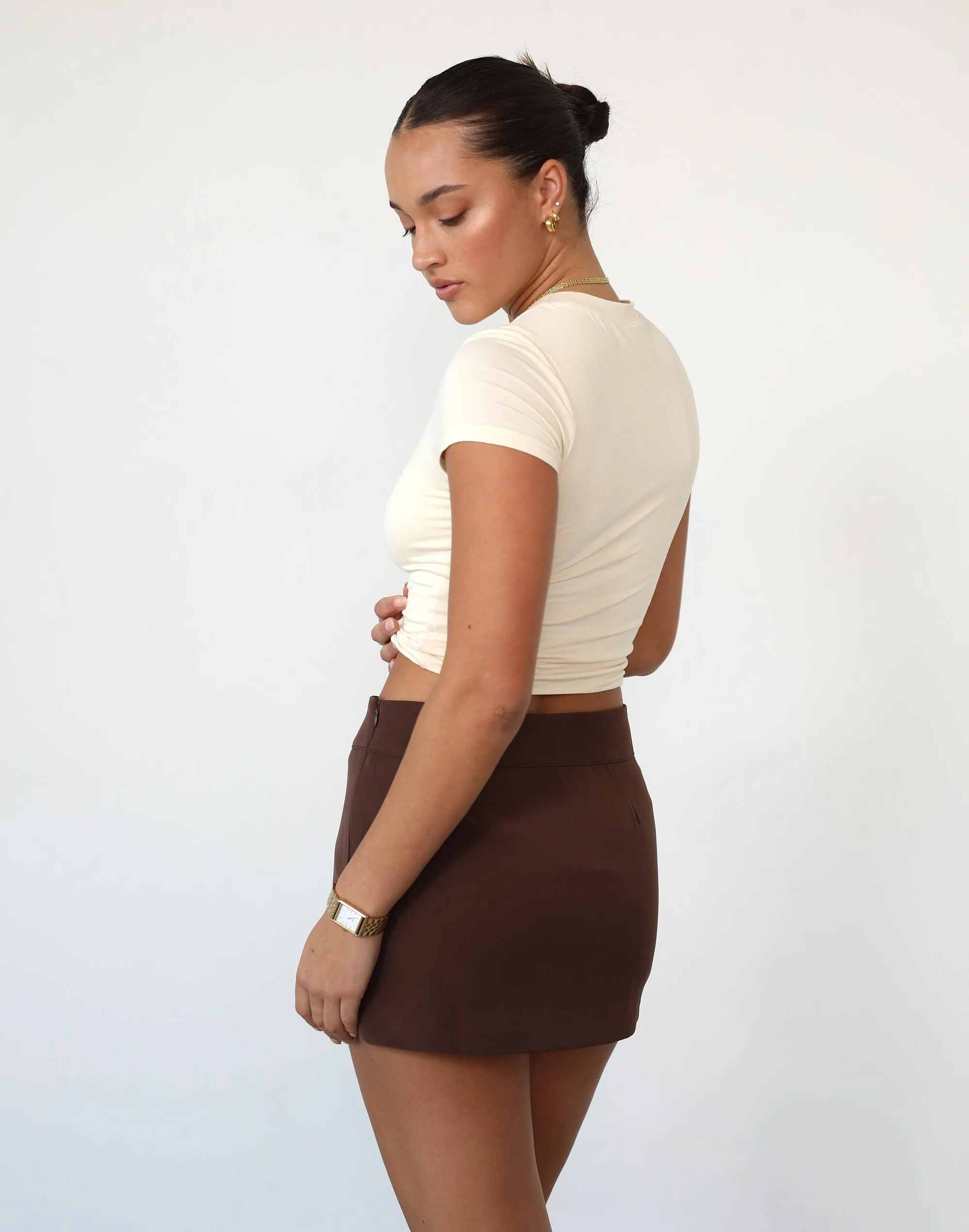 Ashwood Mini Skirt (Cocoa)