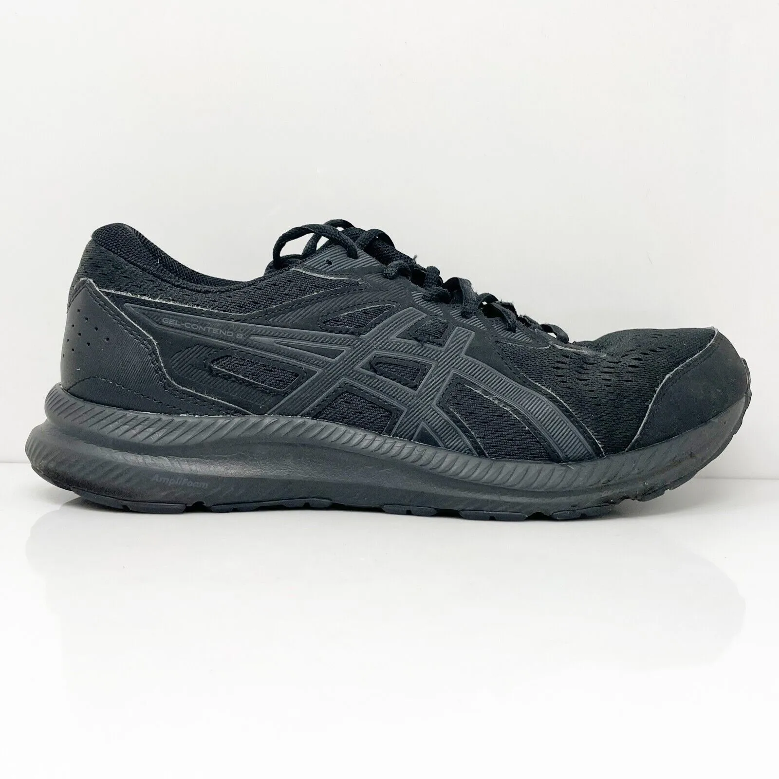 Asics Mens Gel Contend 8 1011B492 Black Running Shoes Sneakers Size 10.5