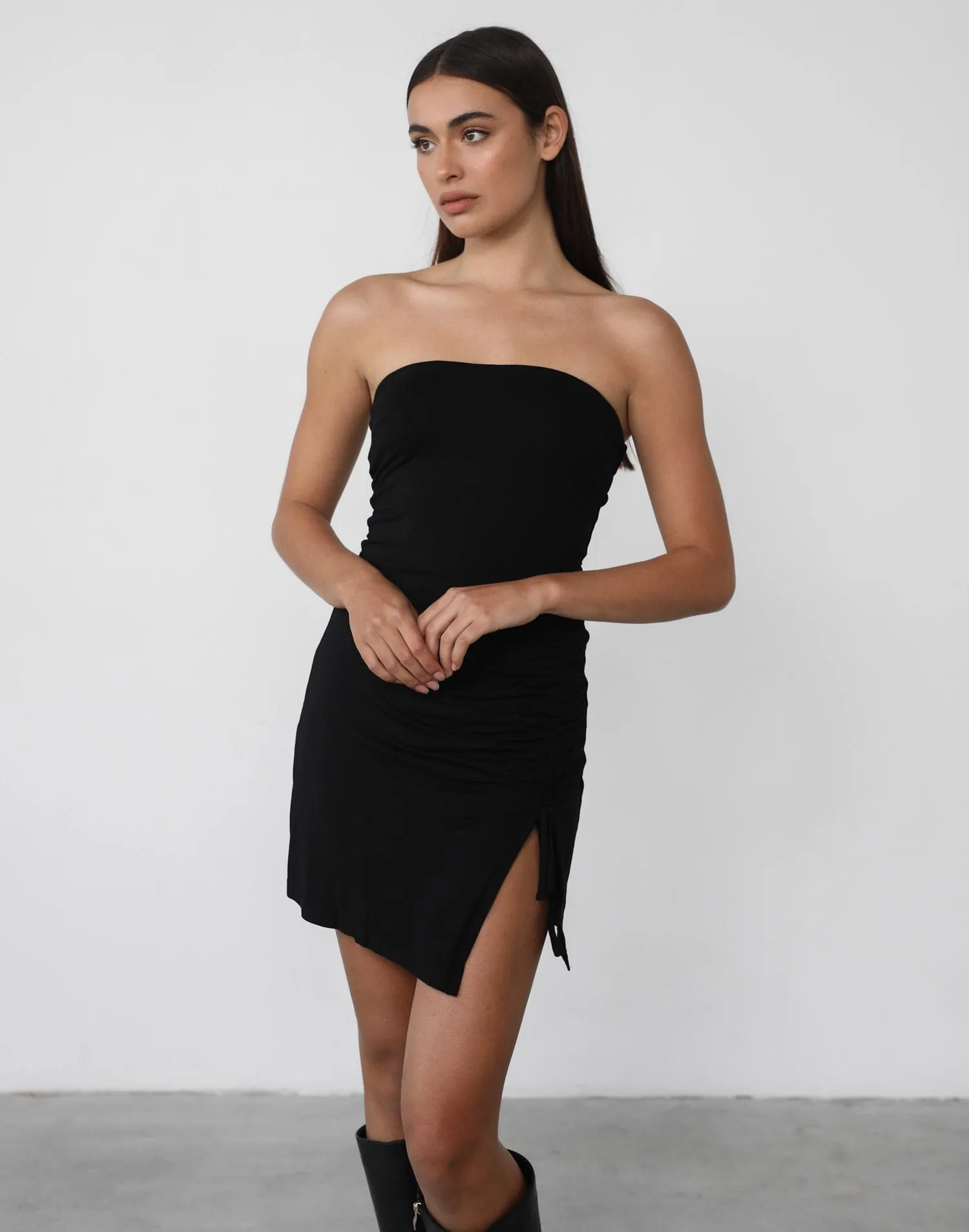 Astra Mini Dress (Black)