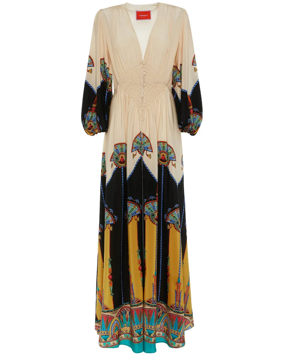 Aswan Placee Long Camerino Dress