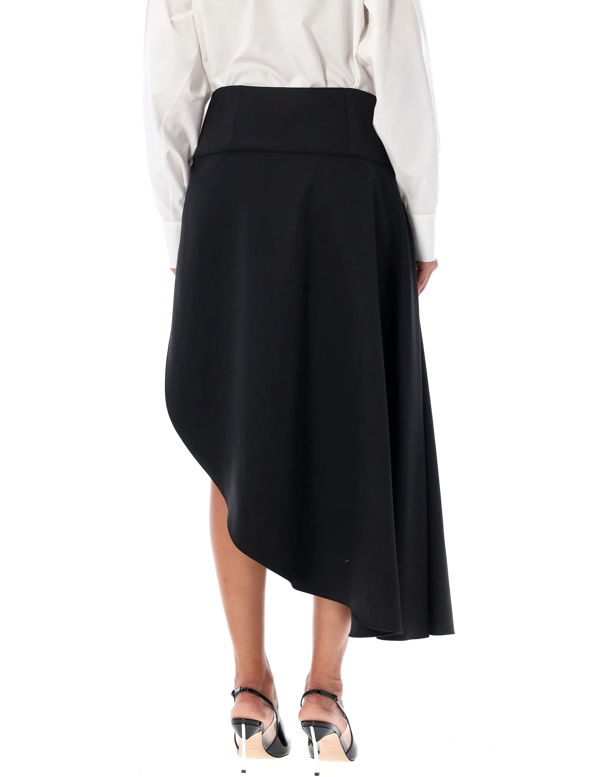 ASYMETRIC MIDI SKIRT