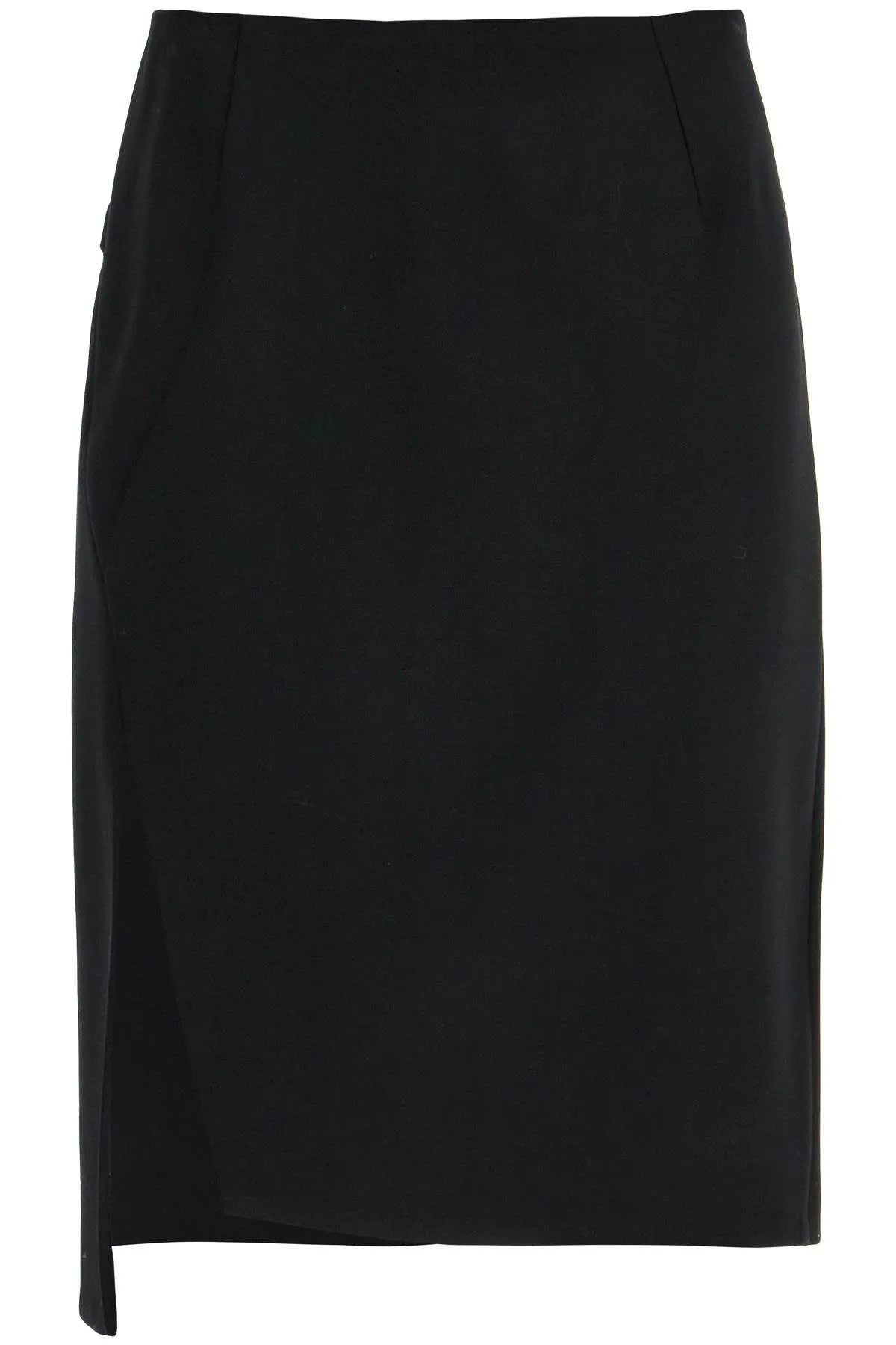 asymmetric midi skirt 1015704 1A04649 BLACK