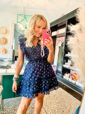 BB Dakota Steve Madden Navy Floral Dress- Size ~XS (see notes, sold out online)