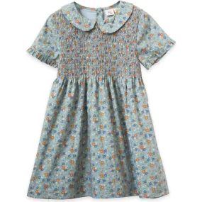 Beet World Briar Peter Pan Collar Smock Floral Dress, Cottage