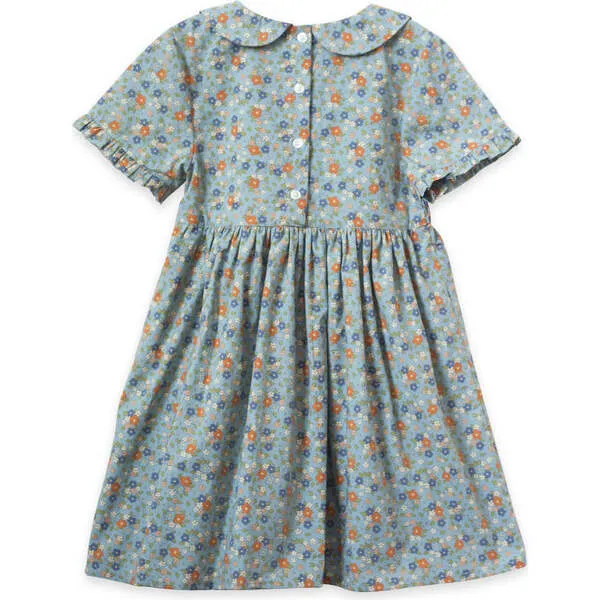 Beet World Briar Peter Pan Collar Smock Floral Dress, Cottage