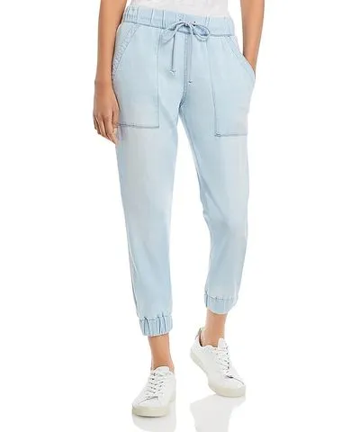 Bella Dahl Sky Womens Drawstring Hem Knit Jogger Pants