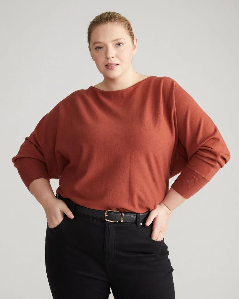 Better-Than-Cashmere Dolman Sweater - Bronze