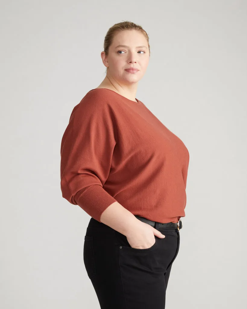 Better-Than-Cashmere Dolman Sweater - Bronze