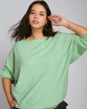 Better-Than-Cashmere Dolman Sweater - Fresh Green