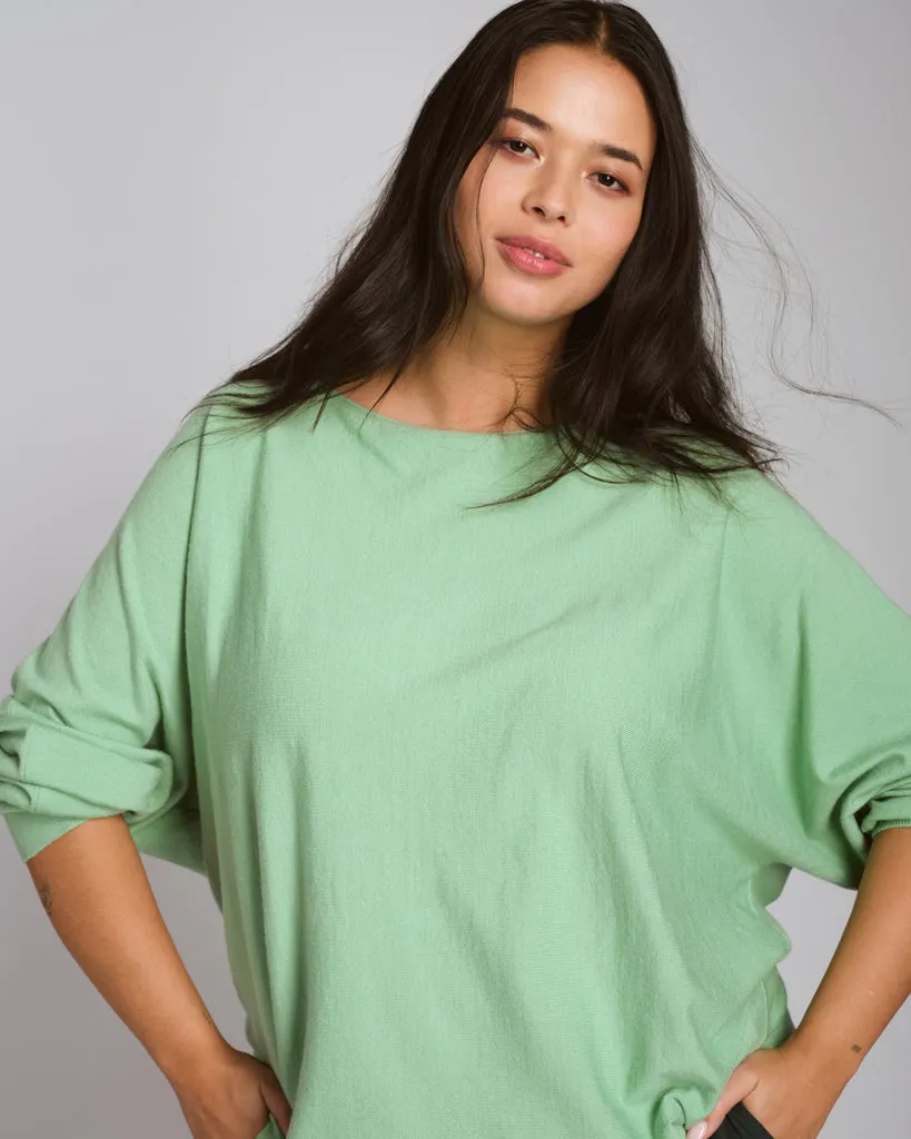 Better-Than-Cashmere Dolman Sweater - Fresh Green