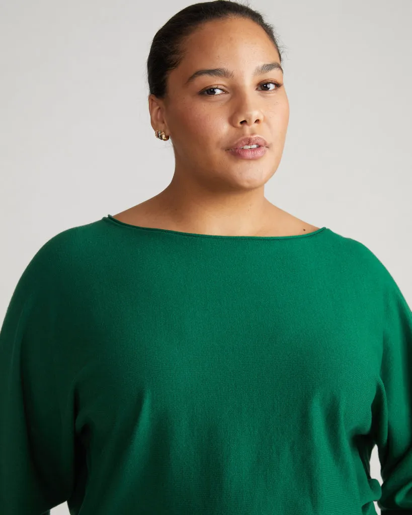 Better-Than-Cashmere Dolman Sweater - Mineral Green