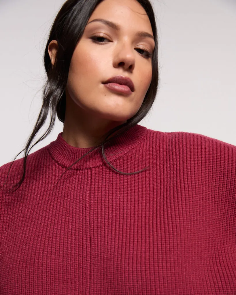 Better-Than-Wool Dolman Sweater - New York Red