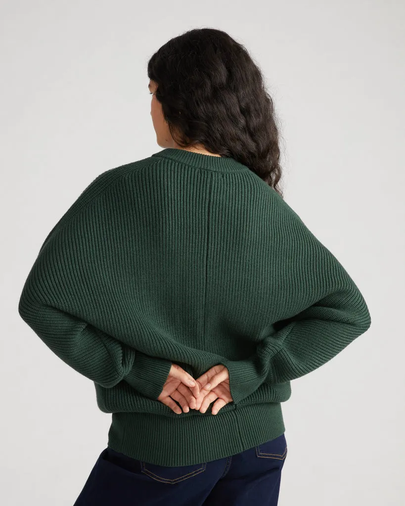 Better-Than-Wool Dolman Sweater - Pine