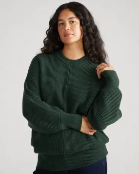 Better-Than-Wool Dolman Sweater - Pine