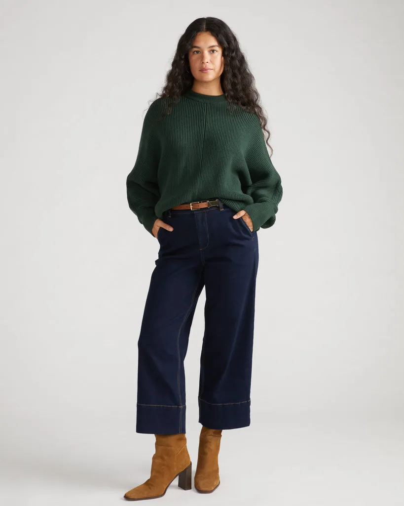 Better-Than-Wool Dolman Sweater - Pine