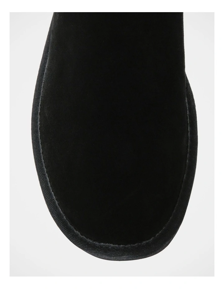 Black Slipper Boots