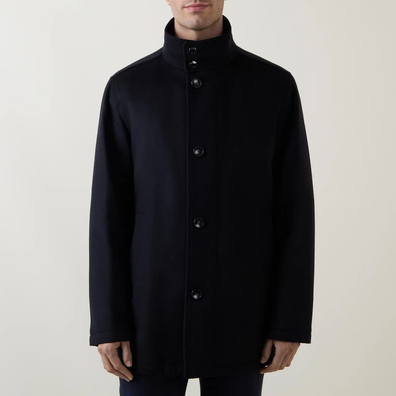 BOSS Coxtan Overcoat - Dark Blue