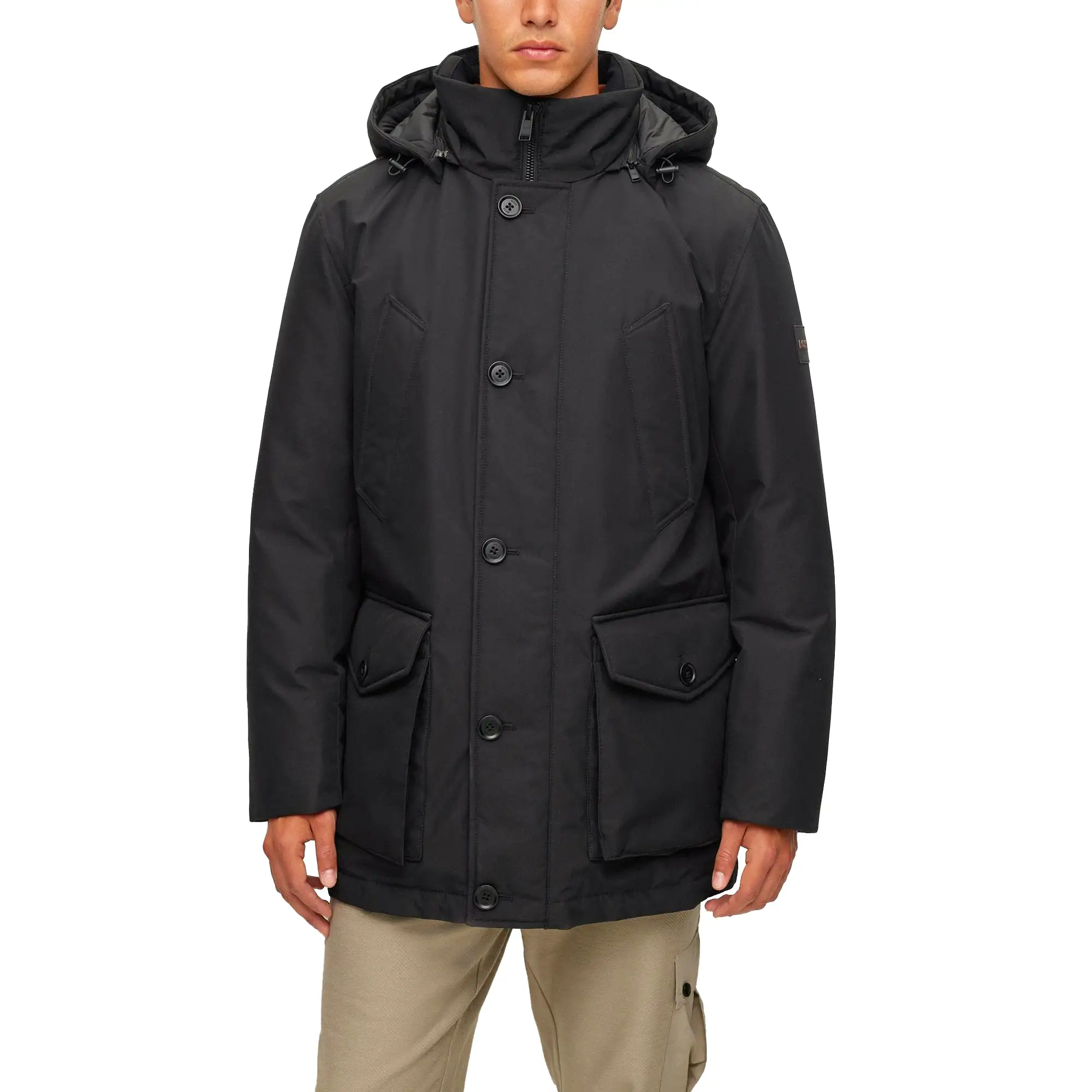 Boss Osiass Arctic Hooded Parka - Black