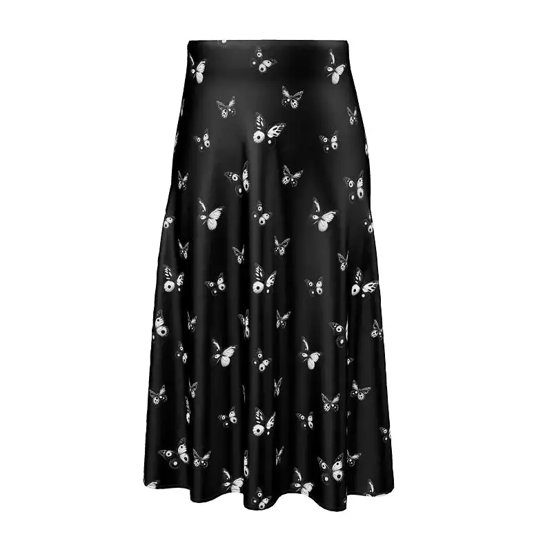 Butterfly Midnight Midi Skirt